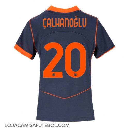 Camisa de Futebol Inter Milan Hakan Calhanoglu #20 Equipamento Alternativo Mulheres 2025-26 Manga Curta